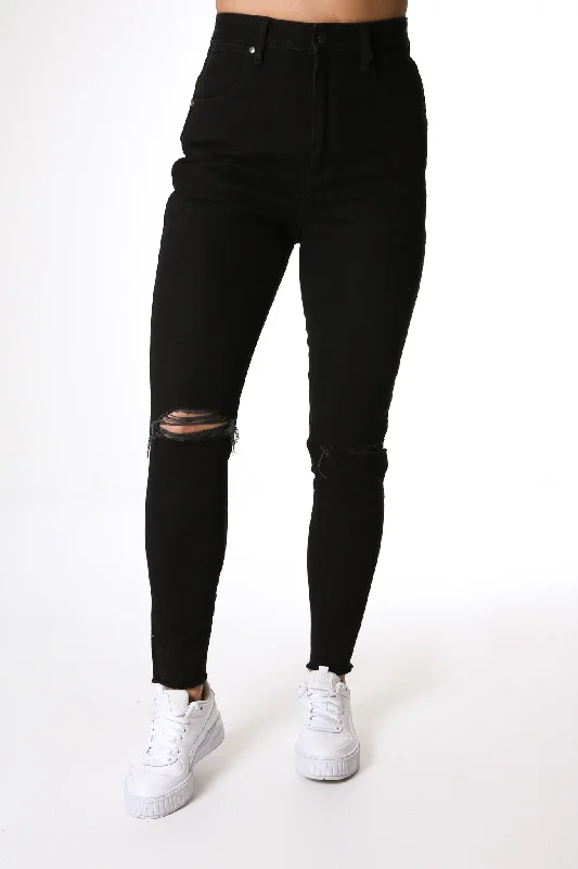 Hi Pins Cropped Skinny Jean Falling Star Black