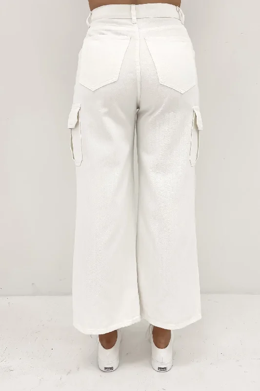 Loxley Cargo Pant White