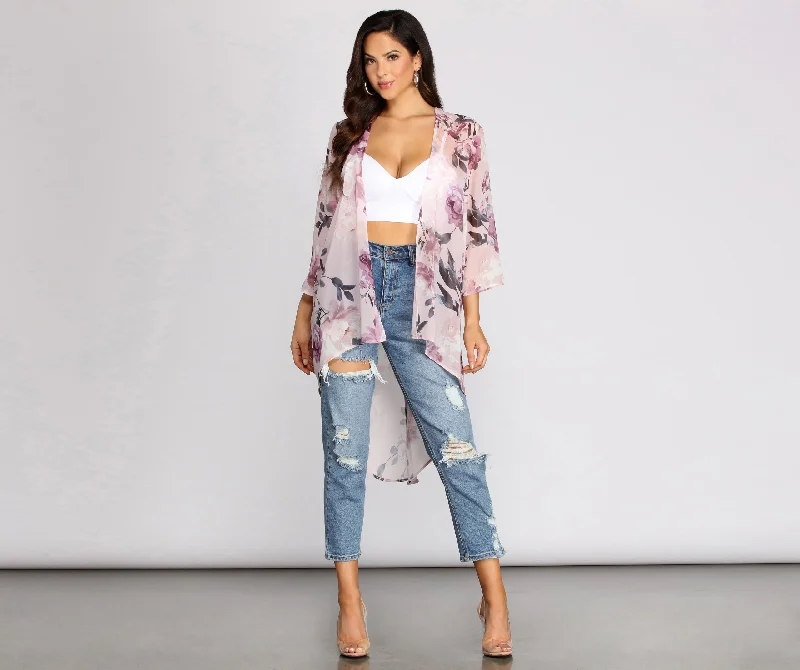 Summer Romance Floral Kimono