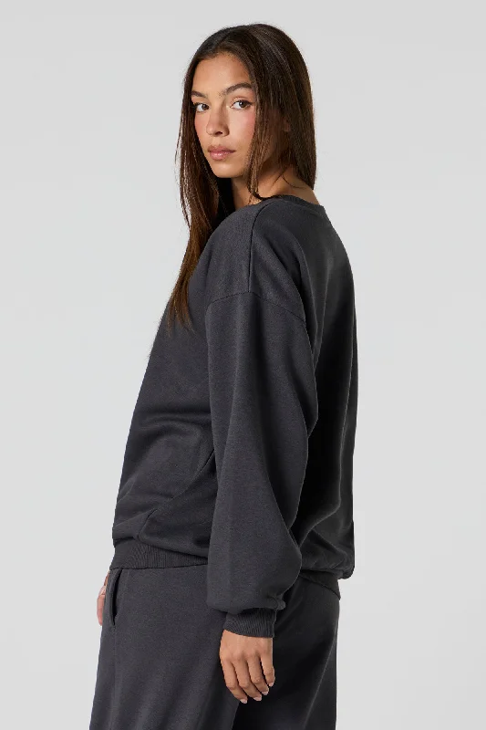 Oversized Soft Fleece Sweatshirt