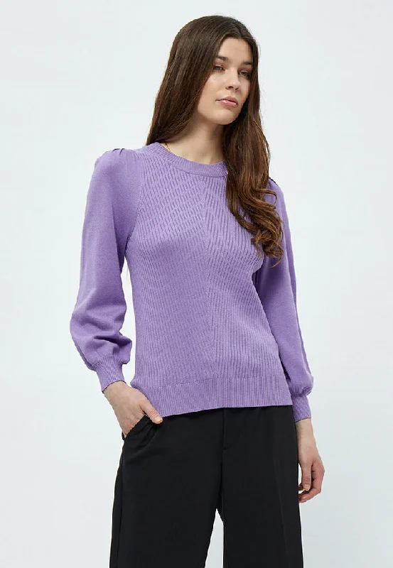 Gabrina 3/4 Sleeve Pullover - Bougainvillea Lilac