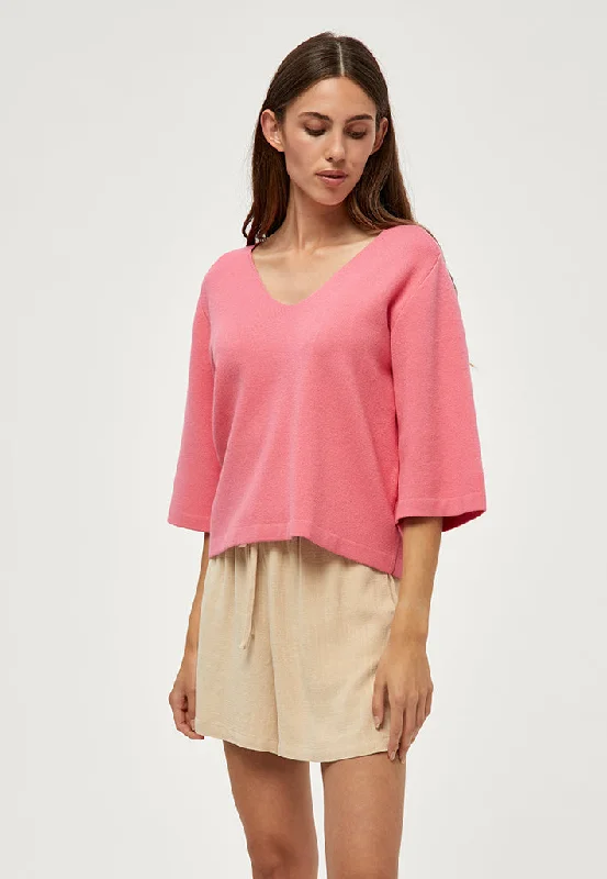 PCRosalia Knit Pullover - Pink Lemonade