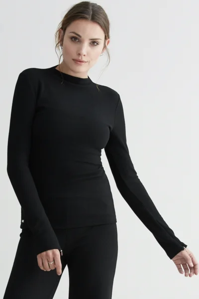 Forest soft structured longsleeve top - Midnight